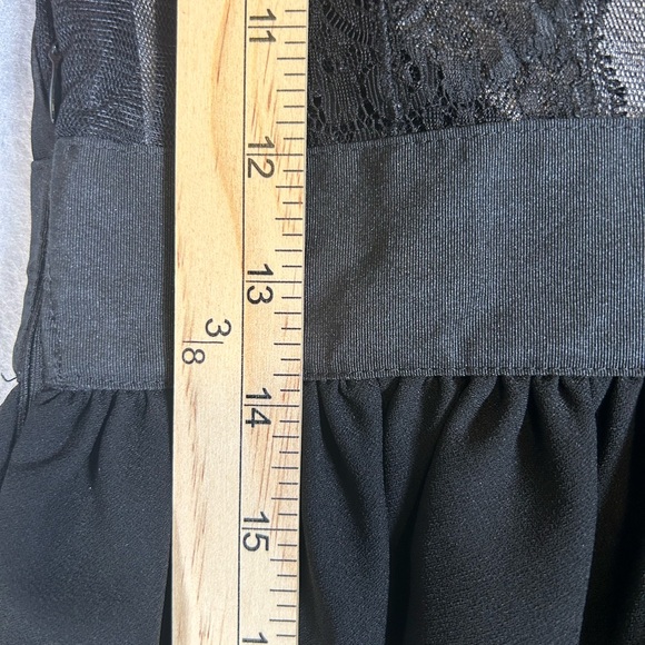 TWIN-SET NWT Scoop Neck Knee-Length Black Party Dress with Bow Lace‎ Sz 6/Small - Picture 10 of 16